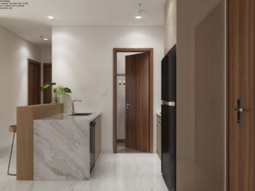 Mẫu thiết kế nội thất căn hộ Kingdom 2 phòng ngủ 77m2